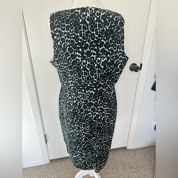 J. Crew Black and White Sheath Midi Dress size 16 - Picture 3 of 9